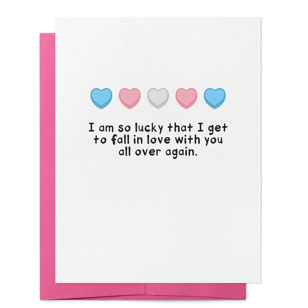 I Am So Lucky Trans Card