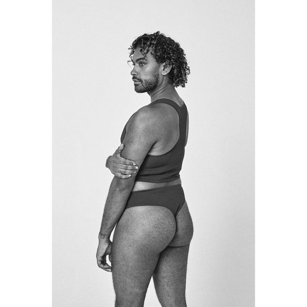 Urbody High Waisted Compression Thong Clay