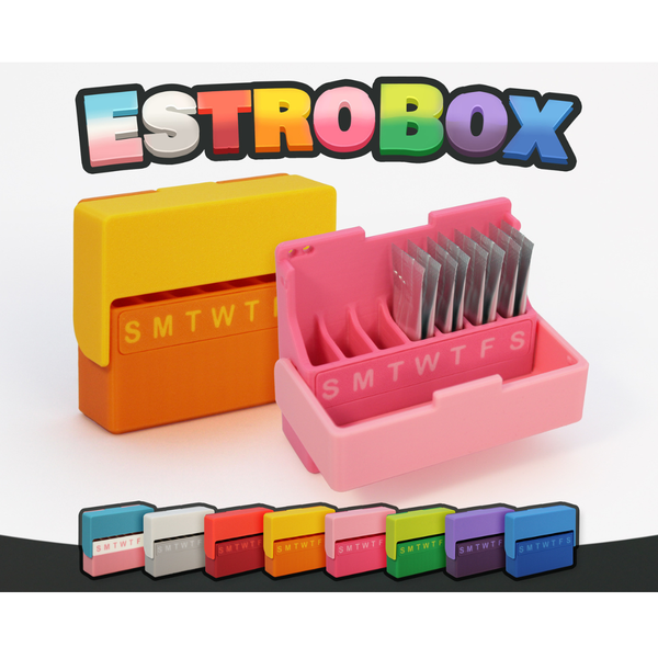 EstroBox - Estrogen Gel Sachet Case and Daily Tracker