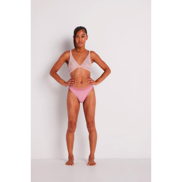 Urbody Lace Compression Thong Rosewater
