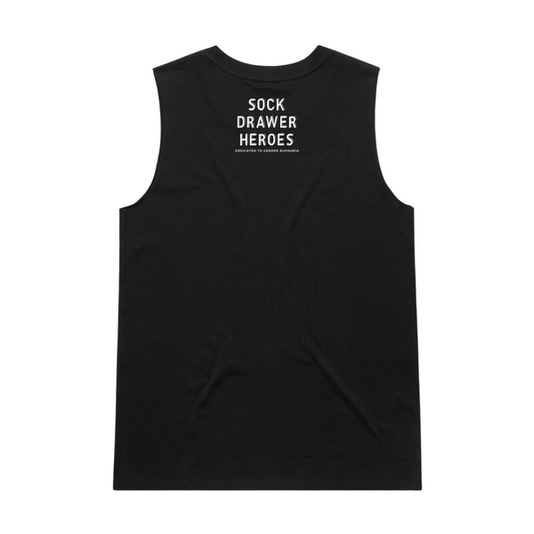 SDH 'Protect Trans Kids' Tank Femme Cut - Black