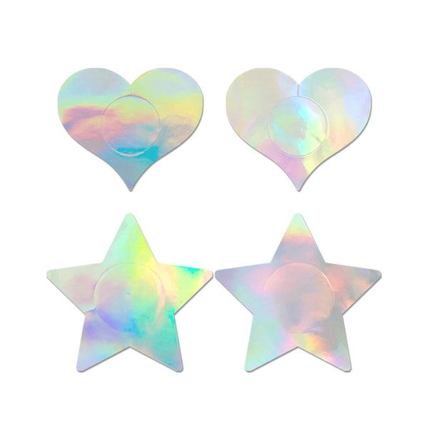 Holographic Nipple Pasties - 2 pair set