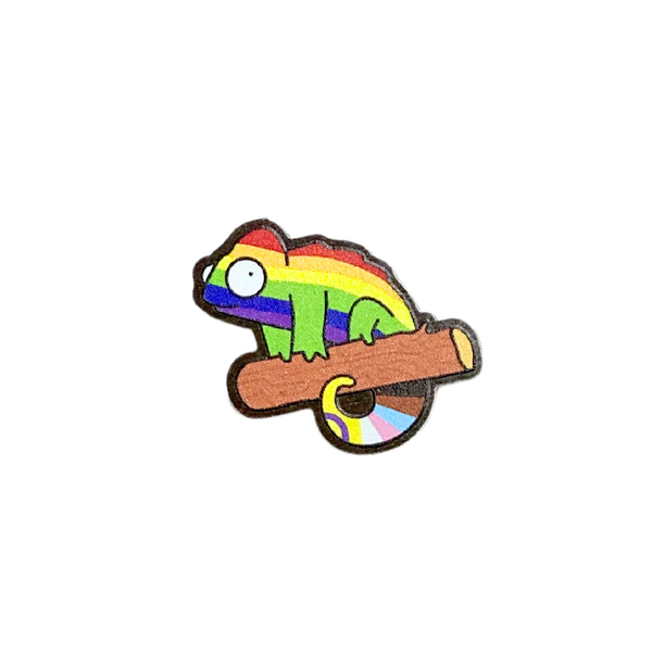 Queer Chameleon Pin