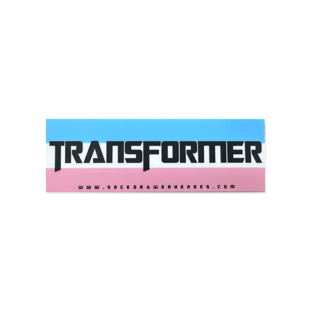 Trans Sticker | Trans Pride | LGBT Accessories | Sock Drawer Heroes