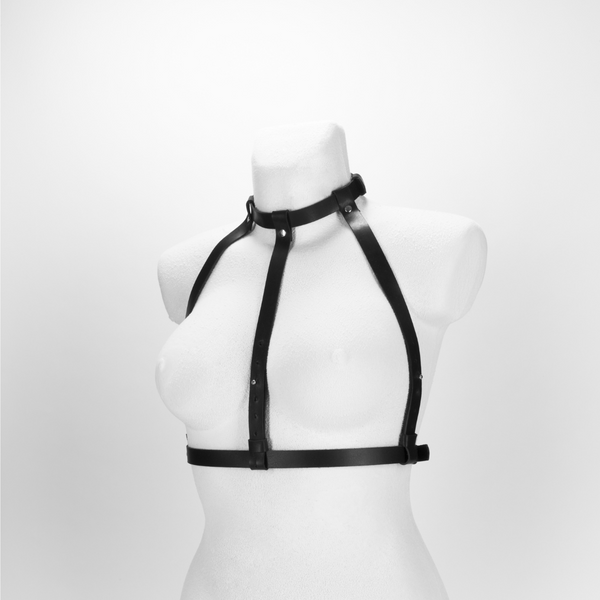 Whips Leather Chest Harness Triple