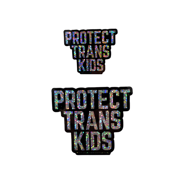 SDH Protect Trans Kids Sticker - Glitter
