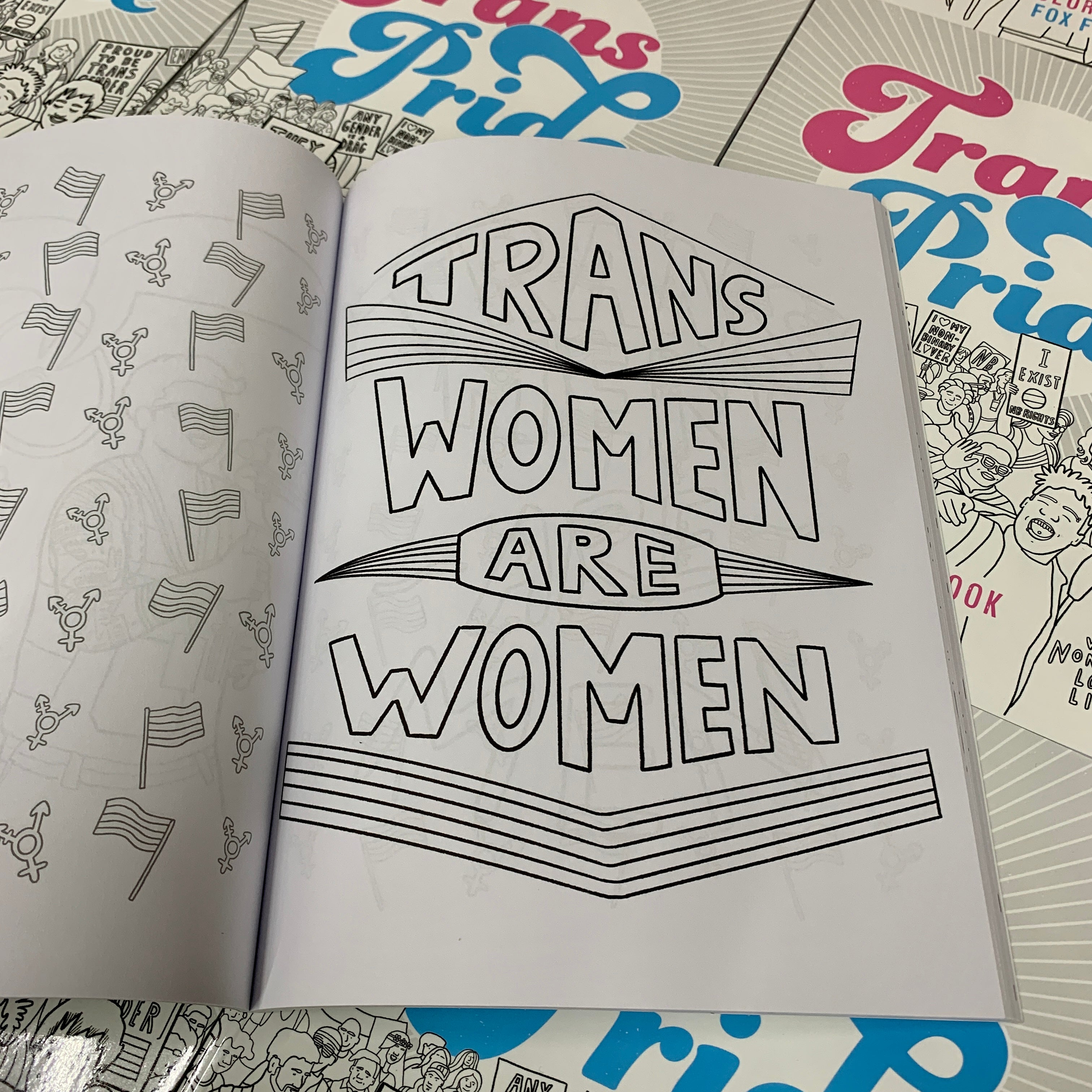 Trans Pride Colouring Book – Sock Drawer Heroes