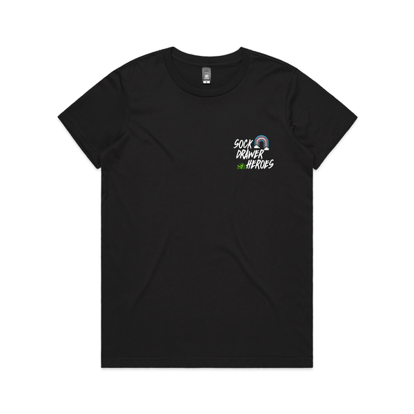 SDH No Terfs on Our Turf T-Shirt Femme Cut - Black