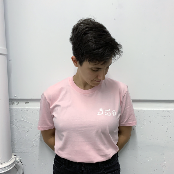 SDH Icons T-Shirt - Pink (white ink)